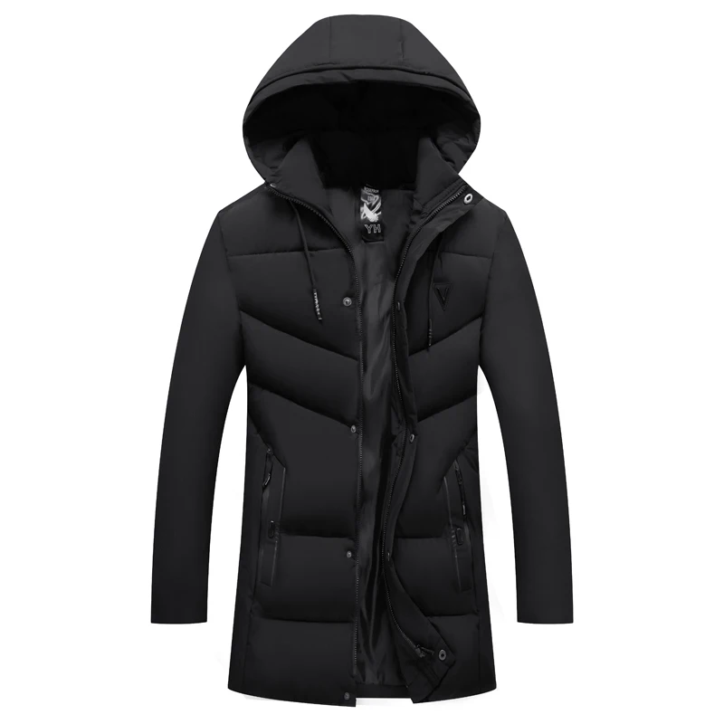 Men's Long Brand Winter Jacket Long Plus Size Men's Jackets Plus