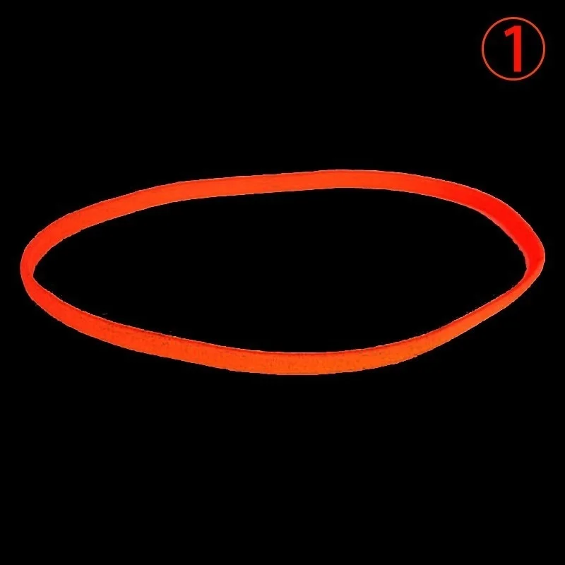 Description Picture 5 of itemWomen Men Yoga Boys Football Pure Color Thin Hair Bands Sports Headband Anti-slip Elastic Rubber Hair