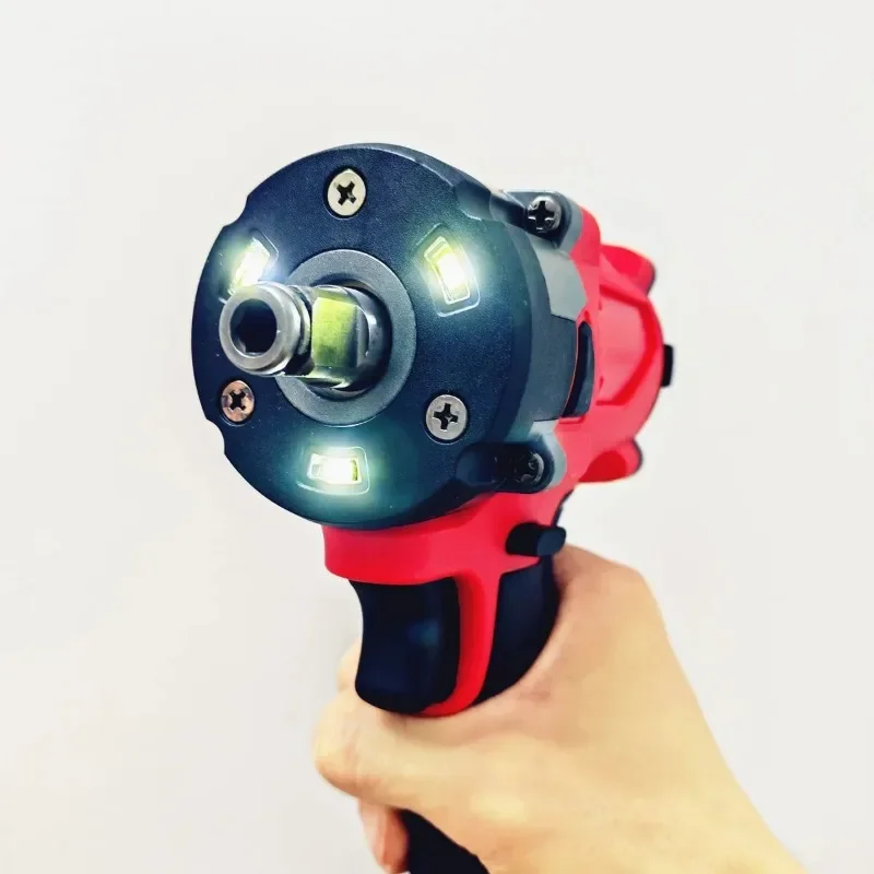 Brushless Impac Wrench 500N.m Electric Driver 1/2" Repair Cordless Screwdriver 4 Gears Power Tools for Milwaukee 18V Battery 5