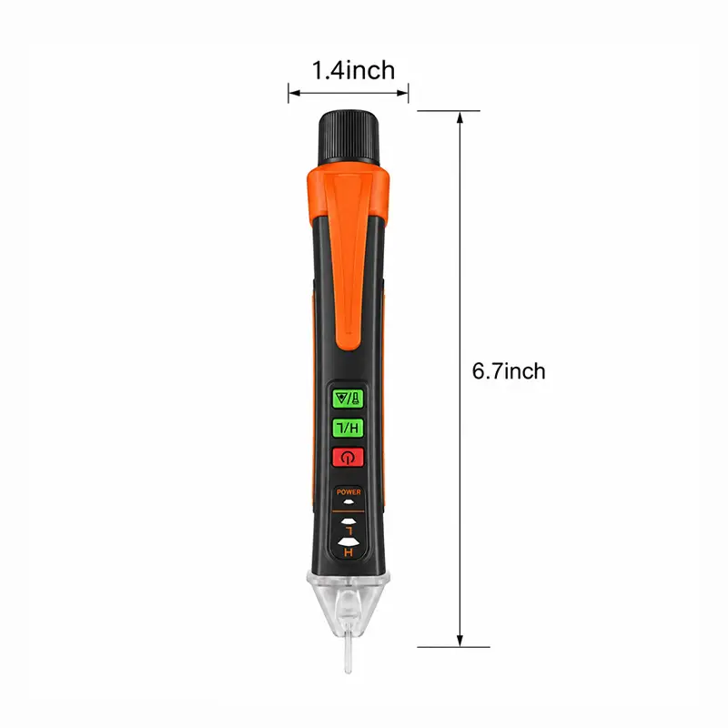 Non-Contact Voltage Detector Electrical Pen AC Voltage Tester Smart Breakpoint Finder 12-1000V image 7