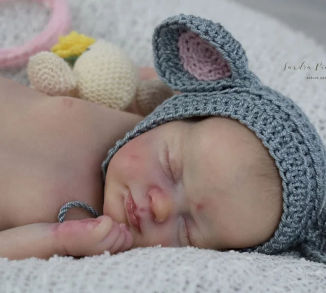FBBD Reborn Baby  9 Inches Mini Size Reborn Doll Kit Wee Mouse Unpainted Doll Parts DIY Unfinished Doll