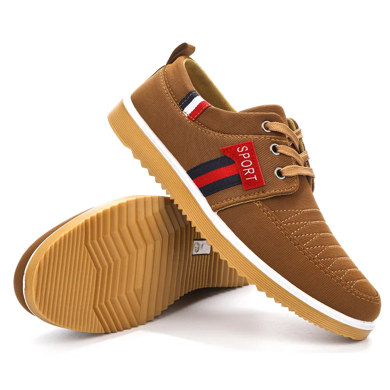 Man Canvas Shoes New Summer Breathable Casual Shoes for Men Fashion Casual Sports Shoes Tendon Sole Wear-resistant Running 6