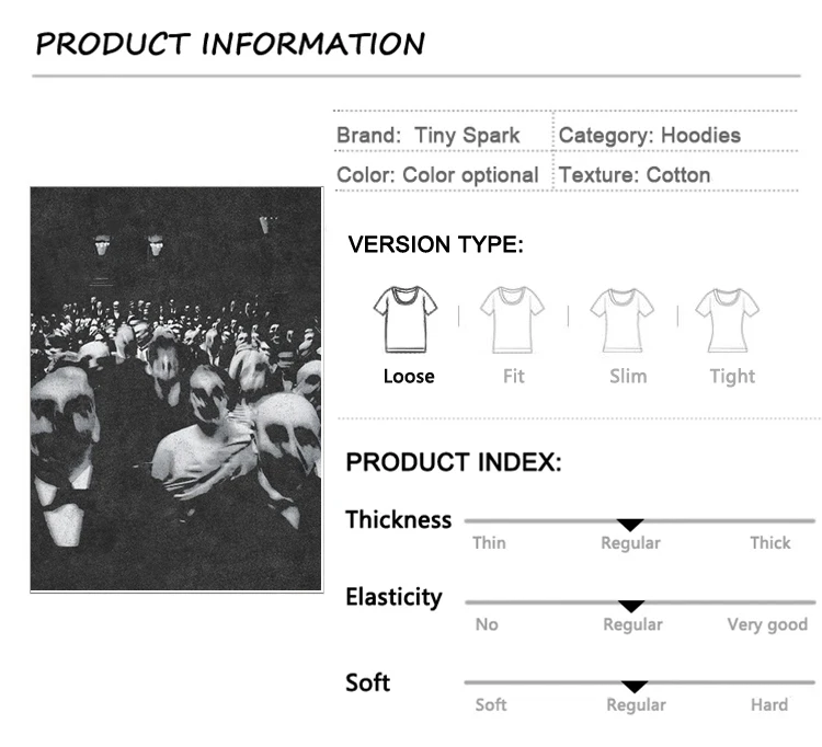 Washed Black Distorted Crowd Graphic Hoodie. Sda15e318412f41618aa5a07123c08c3ea