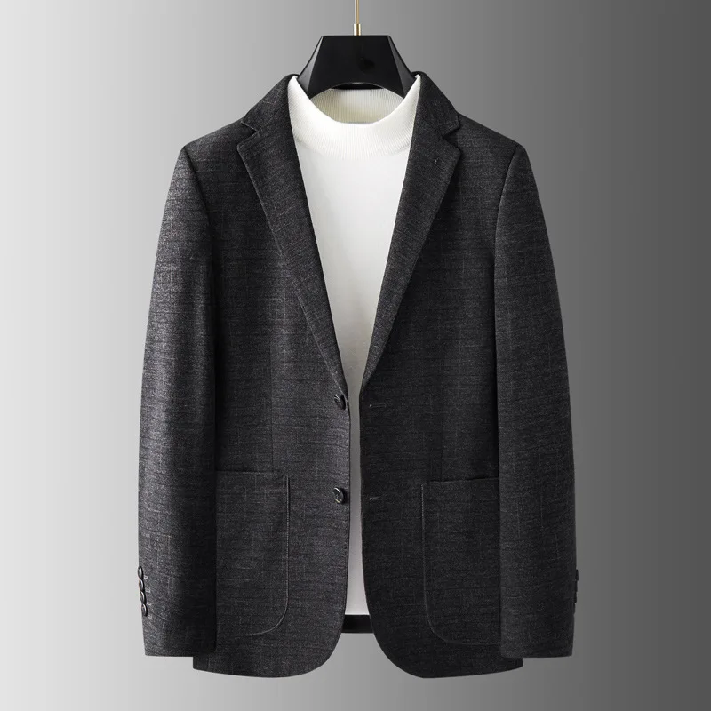 

2681-R-Wool suit jacket men's Spring Slim Korean edition