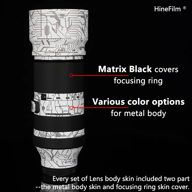 시그마 100-400 E / L 마운트 렌즈 스티커, 100400 렌즈 데칼 스킨, 시그마 100-400mm F5-6.3 DG DN OS 랩 스티커