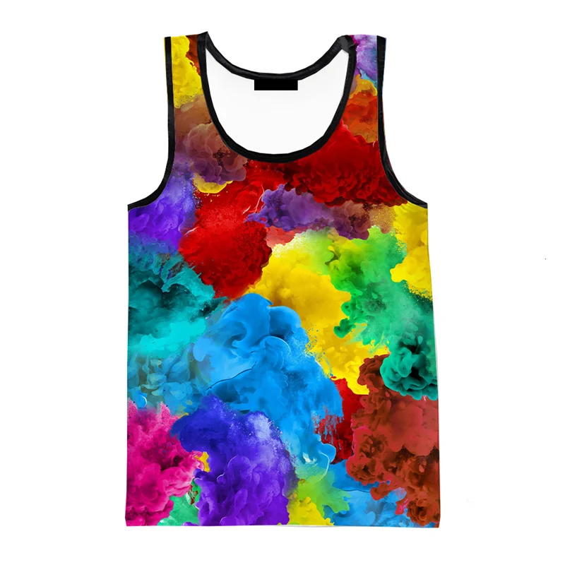 3D Printed Tank Top Men Hip Hop Casual O-Neck Vest Streetwear Oversized Tees Tops Male Kids Clothes cotton vest sports sleeveless vest cotton sleeveless t shirt