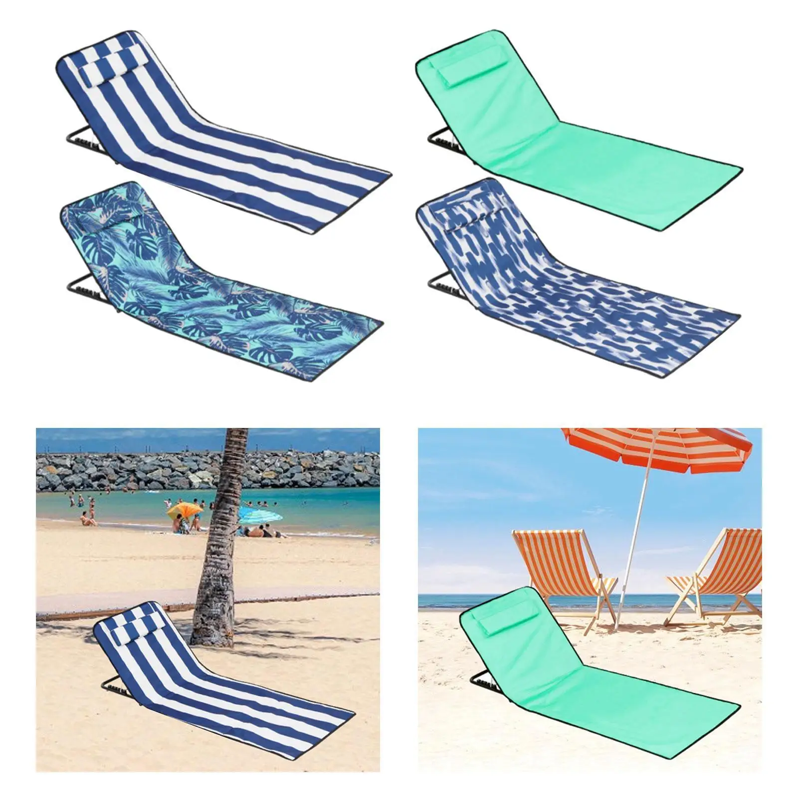 Foldable Beach Chairs Beach Mat With Backrest Aldi Folding Beach