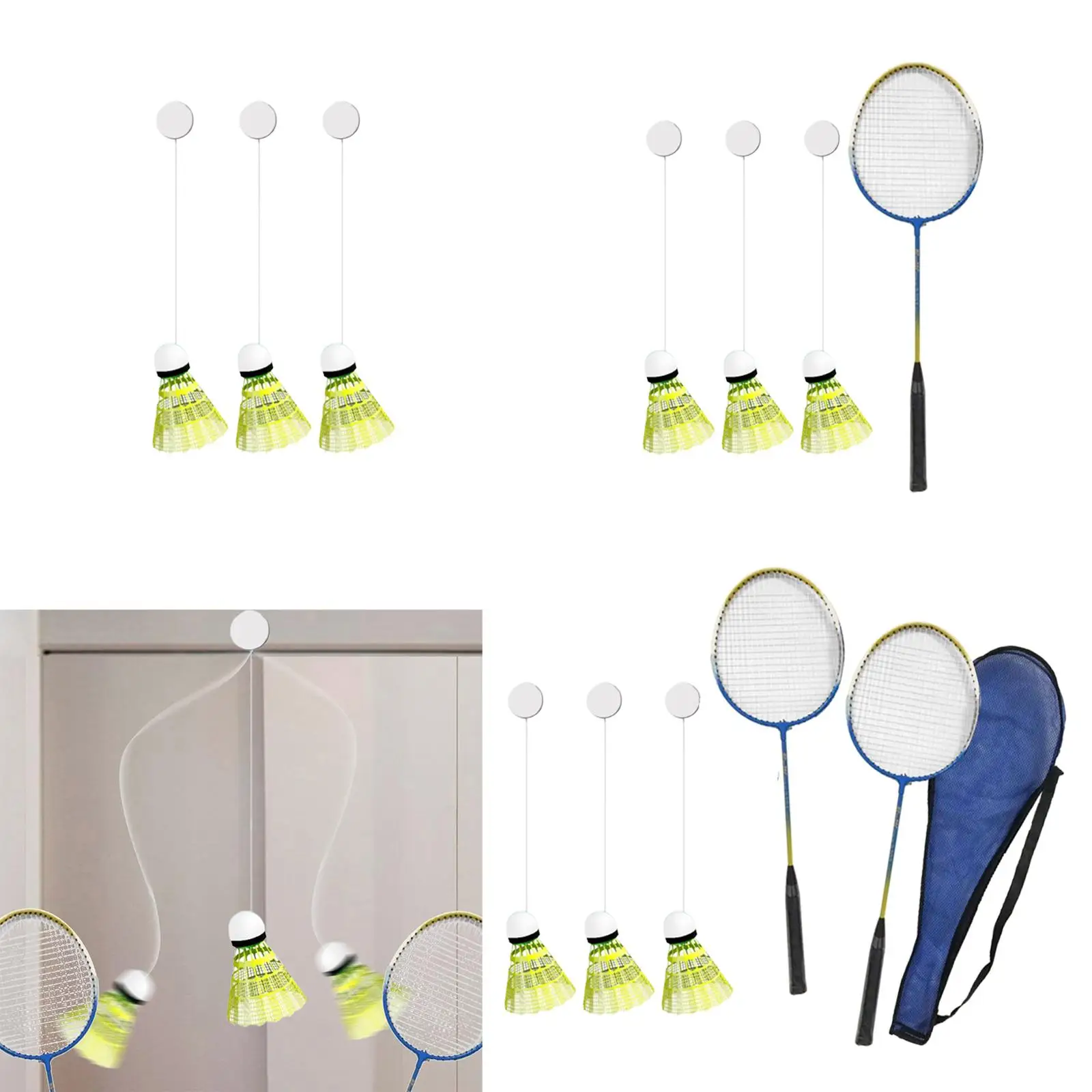 Adjustable Badminton Training Device for Strength and Fitness