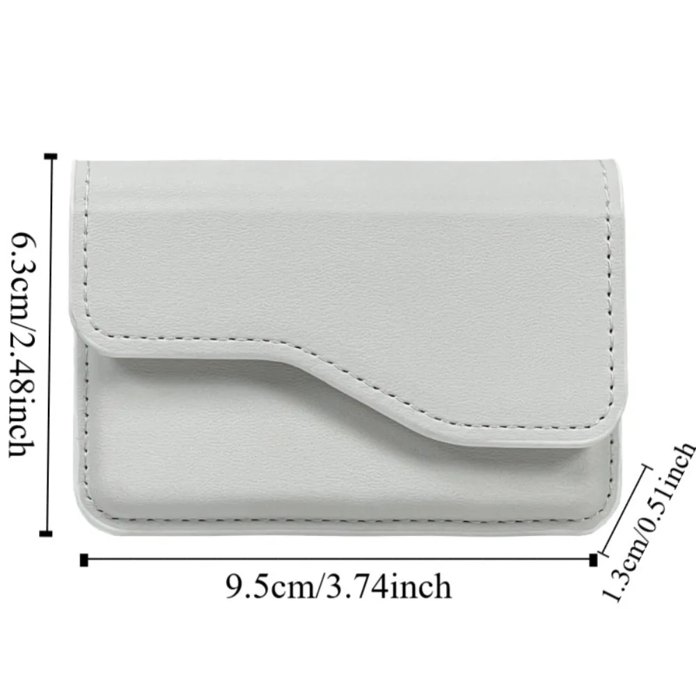 Sleek Magnetic PU Leather Flip Wallet & Card Holder