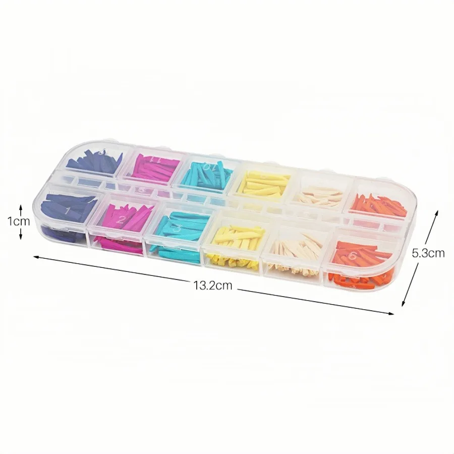 300 Piezas/Juego de Cuñas Dentales Desechables de Madera Contorneadas para Restauración Interdental, Materiales de Odont