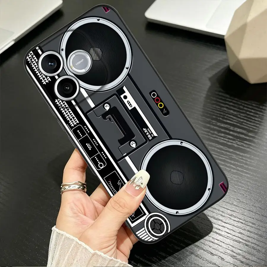 Boombox Flat Graphic Phone Case