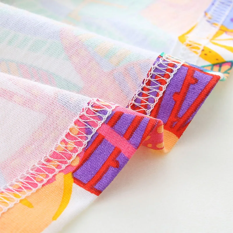 Fashion Summer Clothes for Girls Children 's Clothing Kids Clothes Cotton Cartoon Flowers Sleeveless Dresses