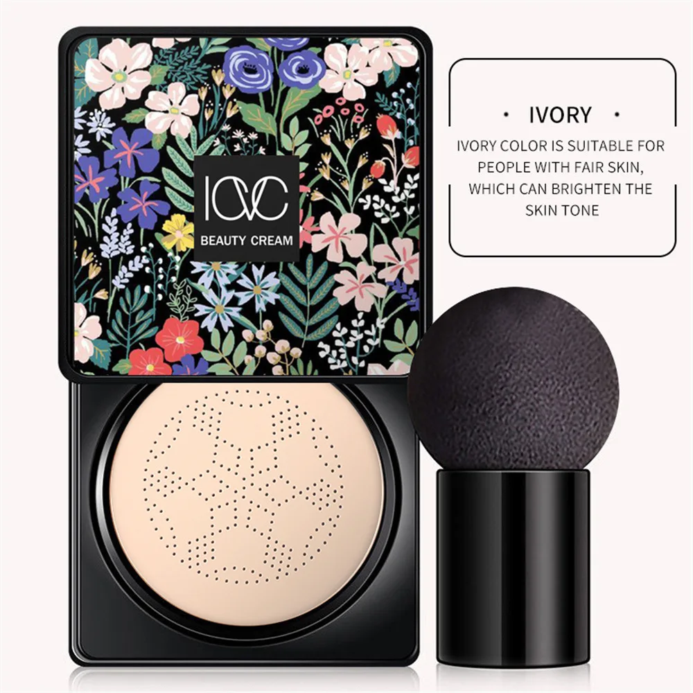 ICVC Mushroom Air Cushion Cream Oil Control Waterproof Brightening Skin Tone Concealer Long-lasting Matte Air Cushion BB Makeup 6