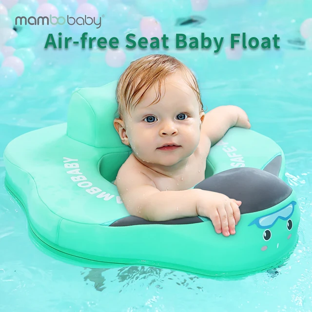 mambobaby Baby float with Seat large swimming ring for infant No Inflation pool accessories 6-18-24 months Pool game toys 1