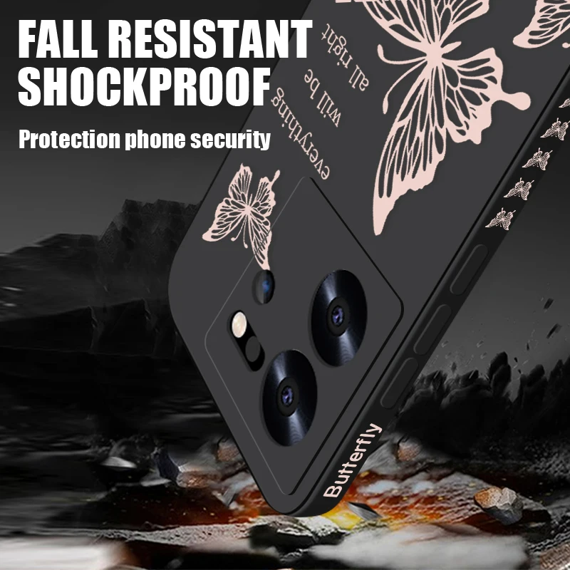 Butterfly Lanyard Phone Case with Enhanced Protection