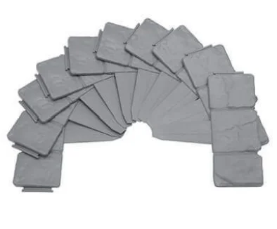 Insert Plastic Garden Edging Stone Border Garden Lawn Border, Simulation stone fence 6