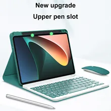 

Wireless Bluetooth Keyboard Cover And Mouse For Xiaomi Mipad Pad5 Mi Pad 5 Pro Smart Magnetic Stand Funda Leather Case