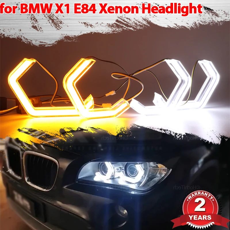 Switchback M4 Style Light Halo Rings Drl Led Angel Eyes Kit Per Bmw X1 X 1 E84 2009-2015 Xenon Headlight Car Headlight Retrofit