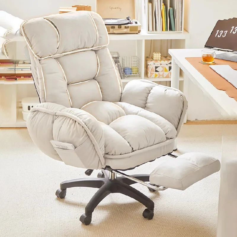 Designer Accent Office Chair Recliner Comfy Lazy Lounge Mobile Ergonomic Chair Folding Cadeiras De Escritorio Office Furniture swivel gaming chair computer designer high back office rolling lazy kneeling living room accent cadeiras de escritorio furniture