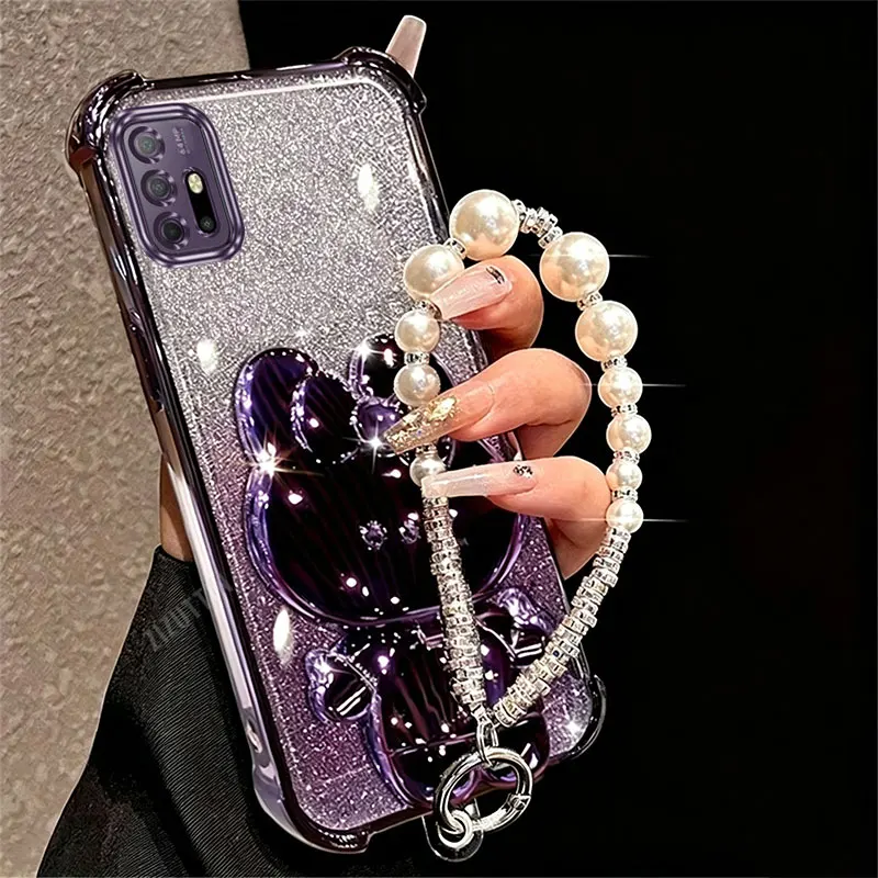 Rabbit Design Lanyard Phone Holder Case with Adjustable Strap