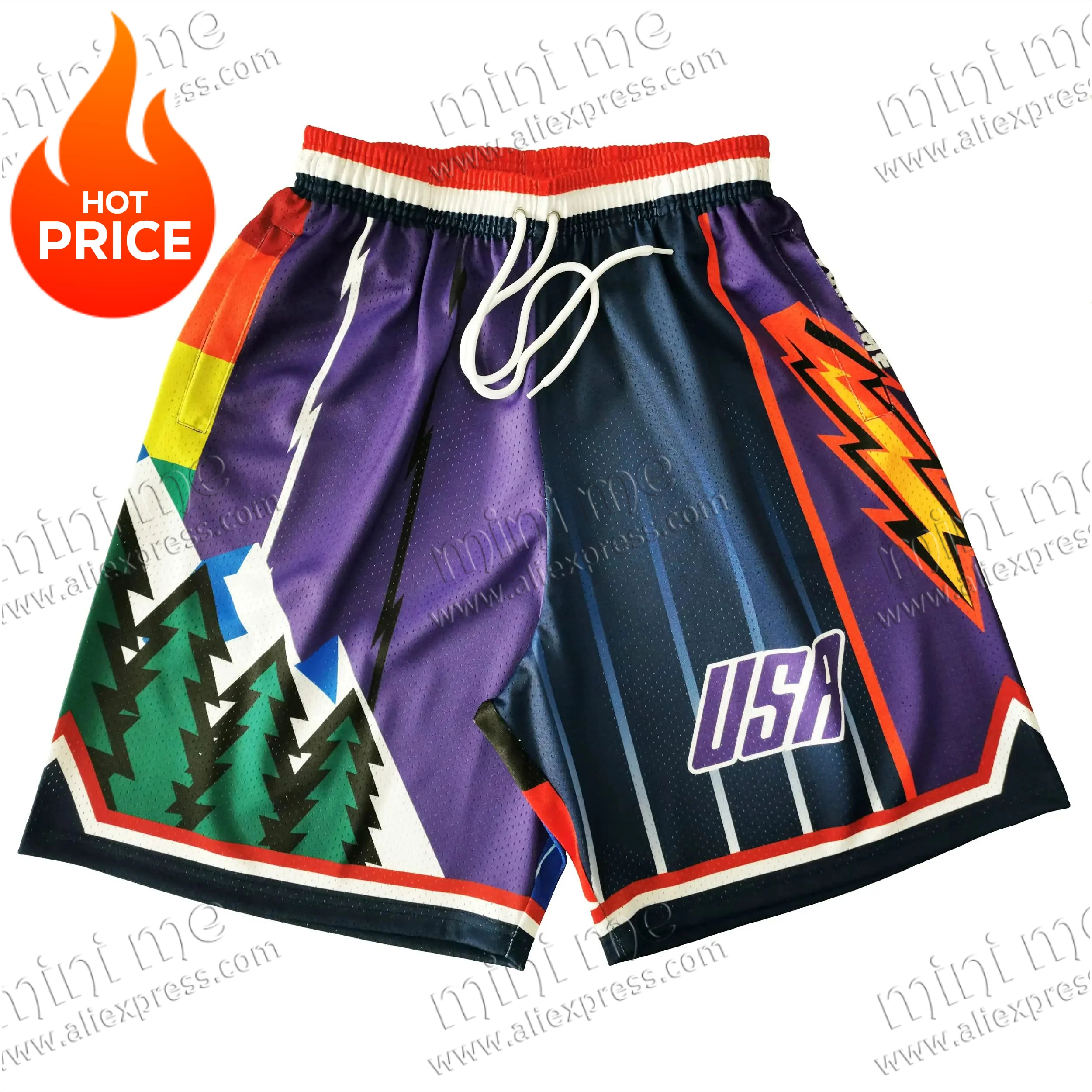 Summer Basketball Shorts Loose and Breathable Quick Drying Drawstring Shorts Men's Sweat Wicking Training Casual Pants