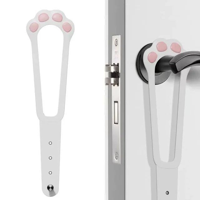 Cat Door Holder Latch Adjustable Dog Door Stopper Elastic Gate Lock Flex Latch Strap Keep Dog Out From Entering Pet Gate Supply