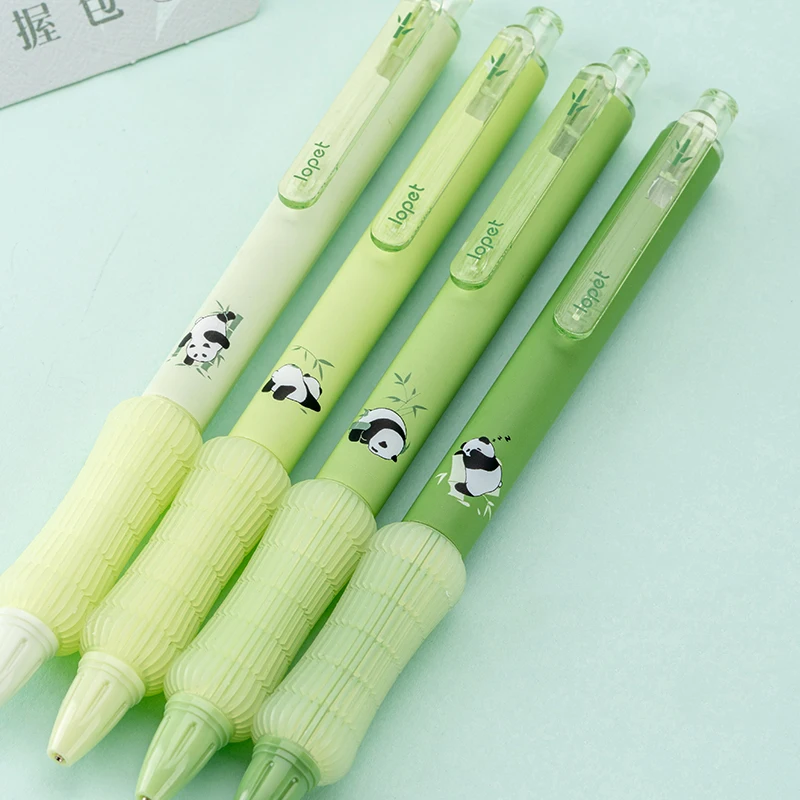 4 Pcs/Set Kawaii Panda Automatic Pencil Cute 0.5mm Black Lead Soft Touch Writing Mechanical Pencils Student School Stationery 5
