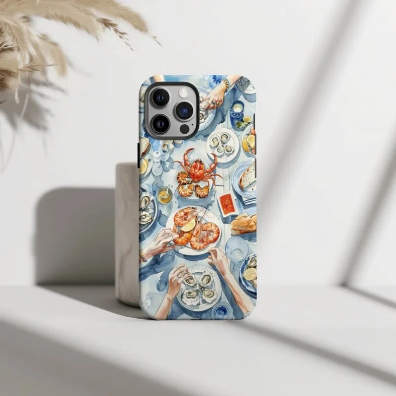 Italian Seafood Feast iPhone Case Italian Seafood Feast iPhone Case