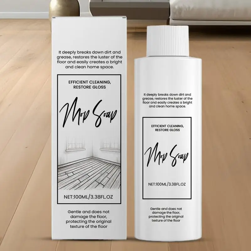 Luxury Mop Soap 100ml Floor Cleaning Liquid For Mops Household Supplies Multi-Purpose Liquid Cleaner Hardwood Care Mopping