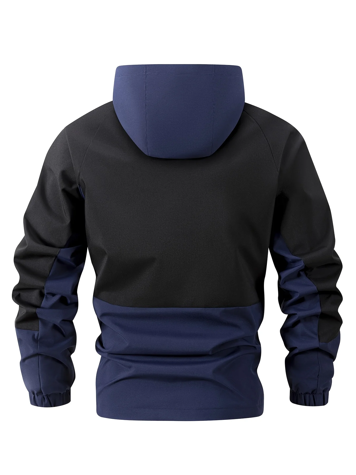 سترة بغطاء للرأس بسحاب للرجال، ملابس خارجية منسوجة...