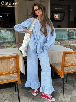 Women's Plaid 3 Pieces Set 1