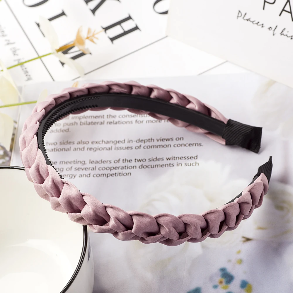 Braided Elastic Non-Slip Hairband - Stylish Weaving Headband