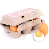 6PCS Eggs With Box Pretend Play Kitchen Toys Food Cooking Learning Educational Baby Toy For Children Simulation Accessories Gift 1