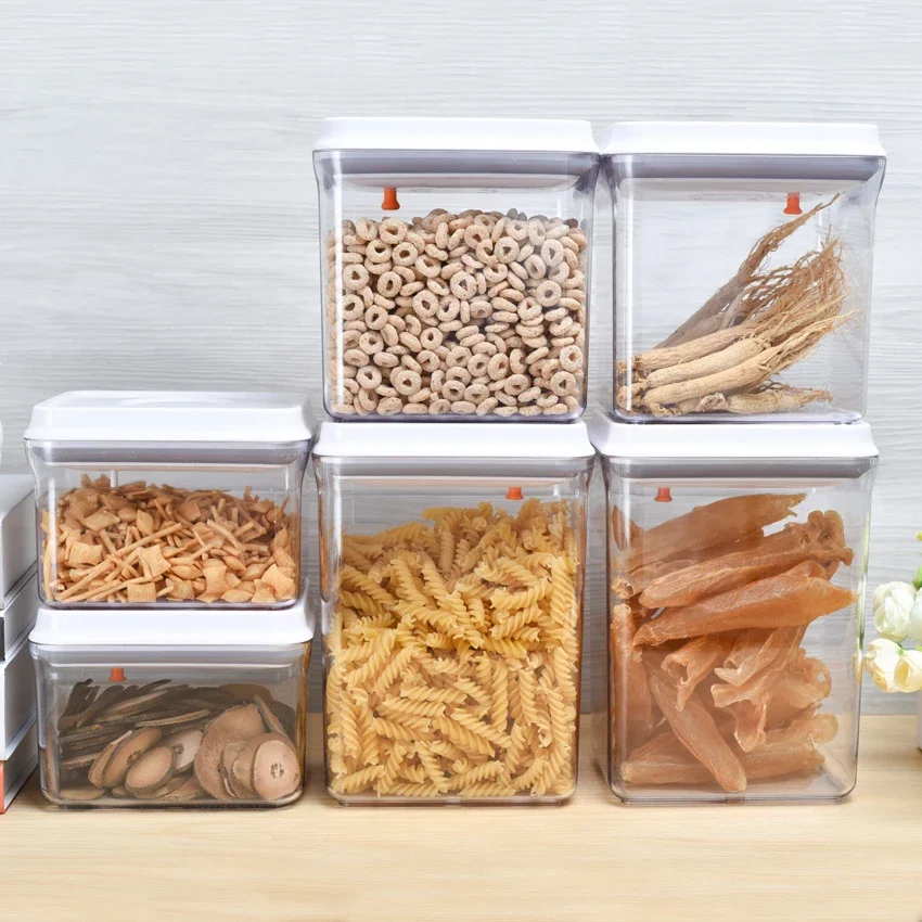 BPA Free Airtight Food Storage Container Different Volume Dry Food Cereal Air Tight Storages