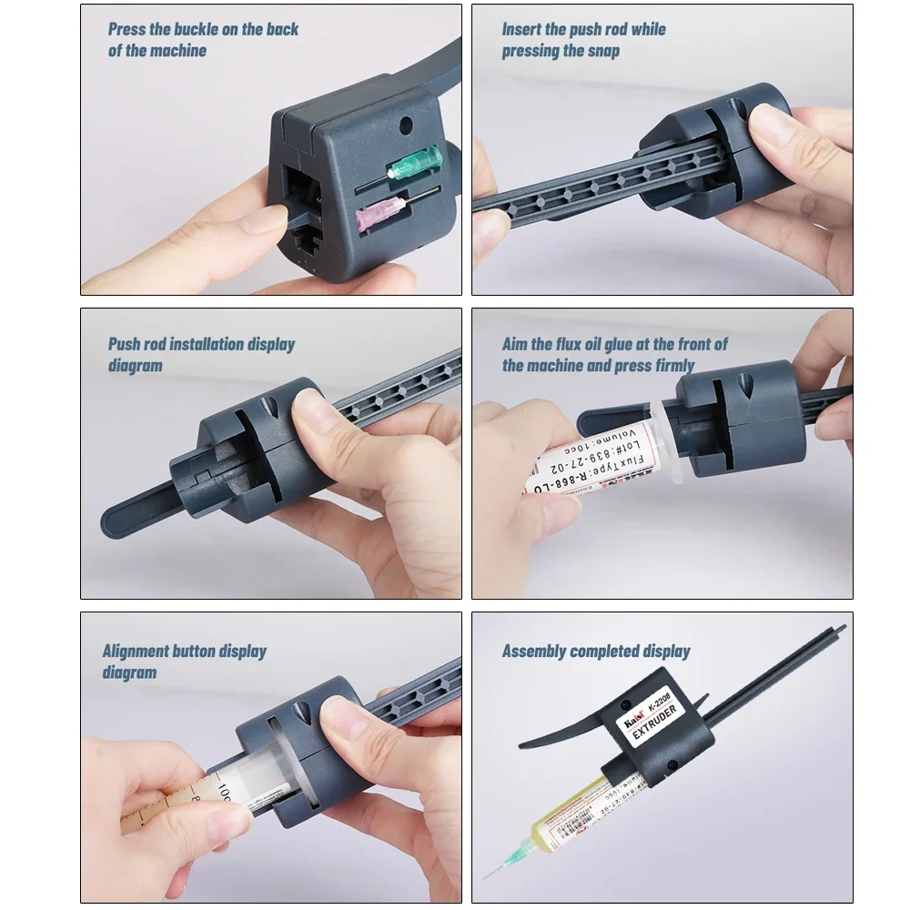 Kaisi TubeMate Solder Paste Extruder with Needles and Booster Tool