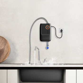 Wall Mounted Instant Small Electric Water Heater Energy Saving Remote Control Touch Button LED Display for Home and Kitchens 2