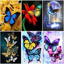 

DIY Butterfly 5D Diamond Painting Full Square Drill Resin Animal Diamond Embroidery Cross Stitch Kits Wall Art Gift Home Decor