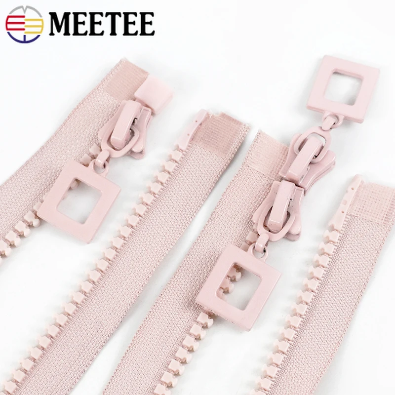 8# 70-120cm Metal Zipper Double Slider Open End Two Way Zip for