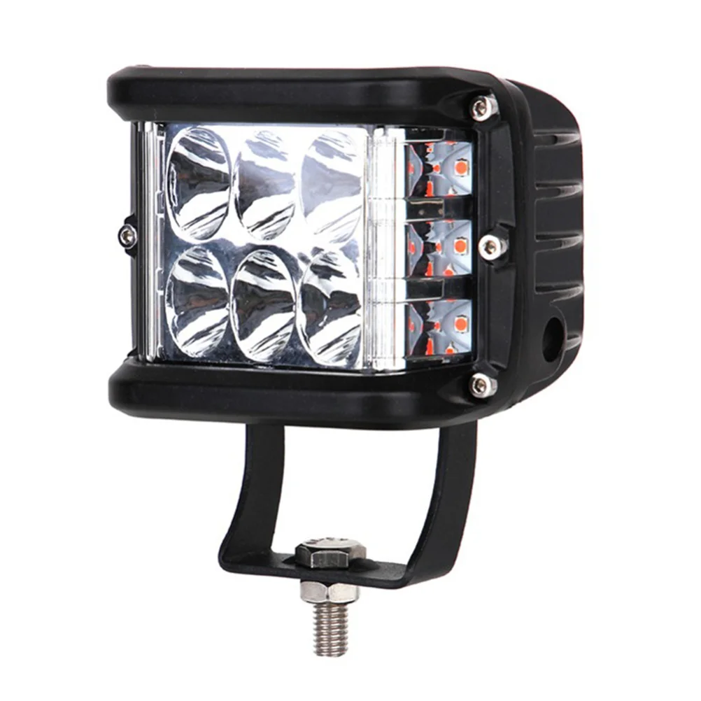 2pcs Dual Color Car Work Light Car Roof Searchlights Lighting Lamp