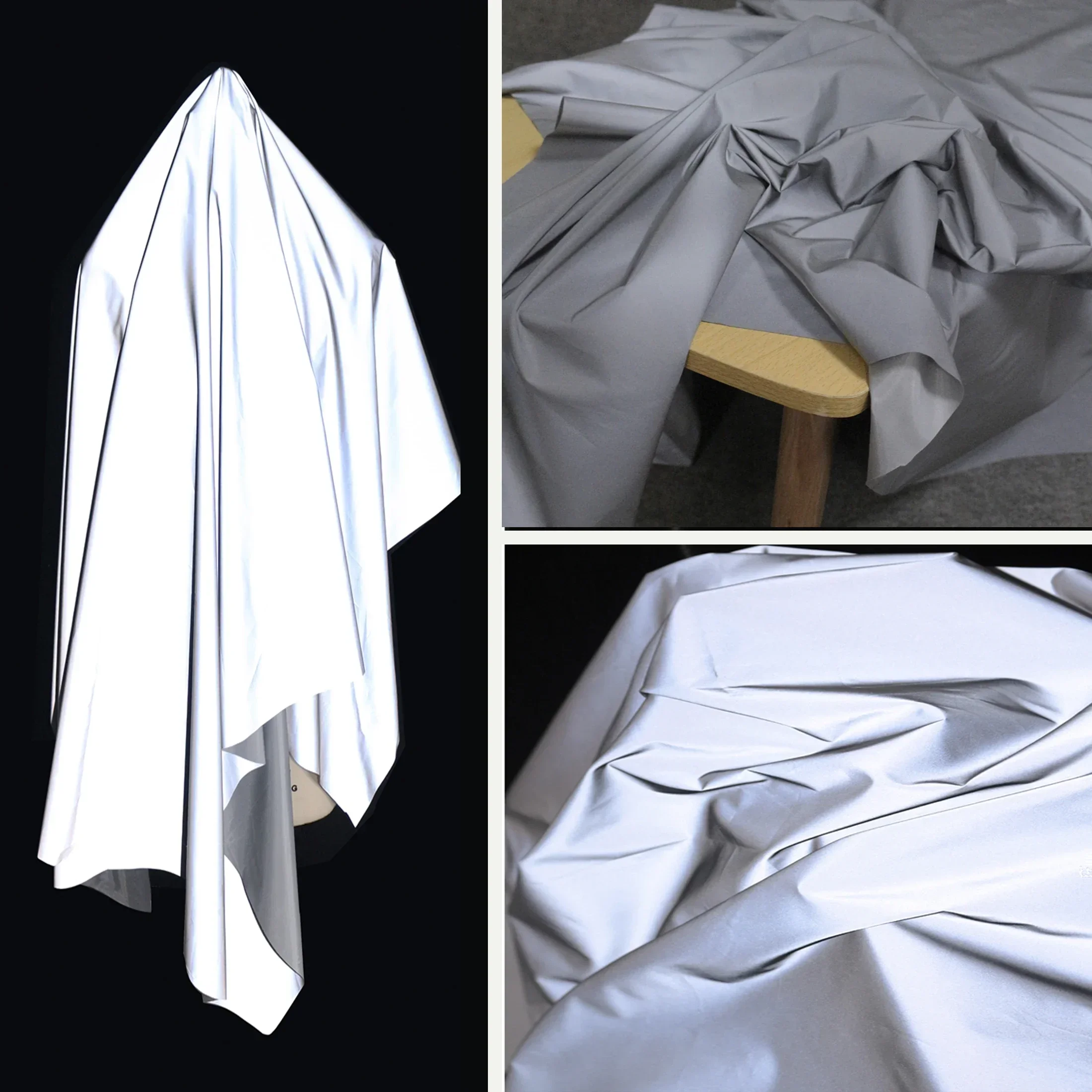 Noctilucent Reflective Fabric by the Meter for Sewing