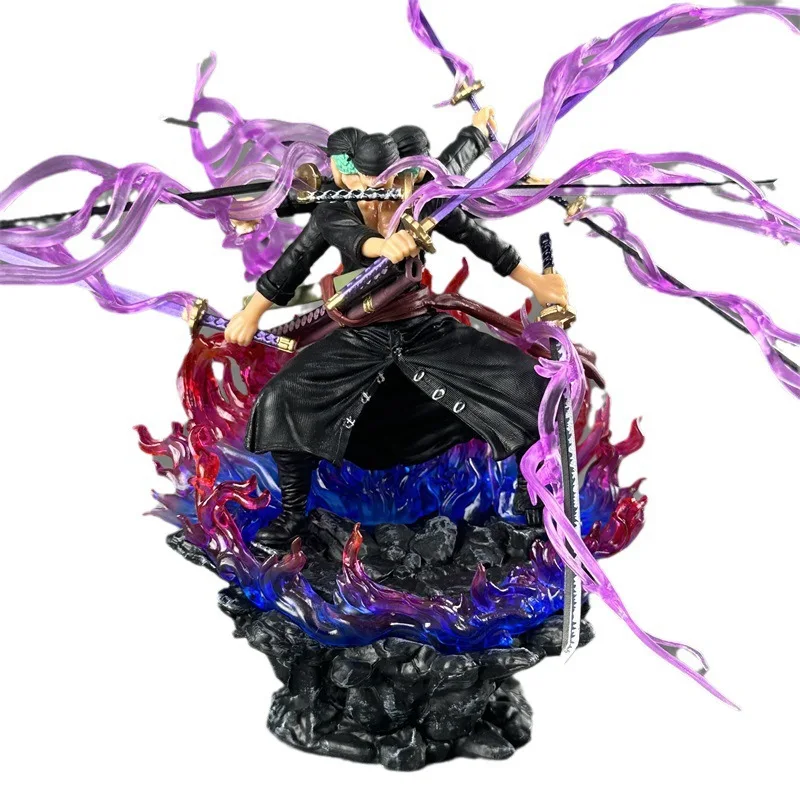 Figurine One Piece Roronoa Zoro 24 Cm - PVC Avec Socle - Collection Manga