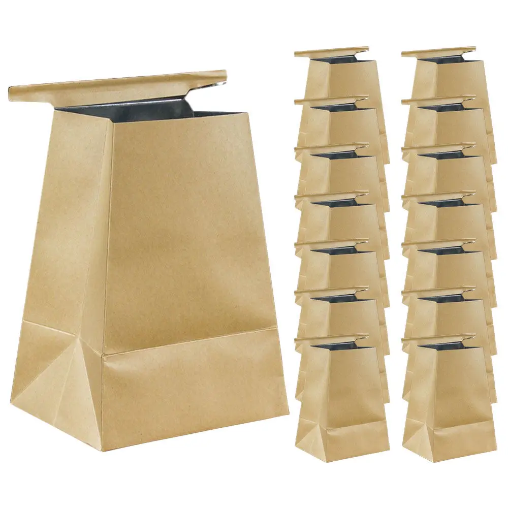 15Pcs 여행용 구토 가방 자동차 임산부를위한 일회용 크래프트 종이 구토 가방 운동병 야외 응급 상황