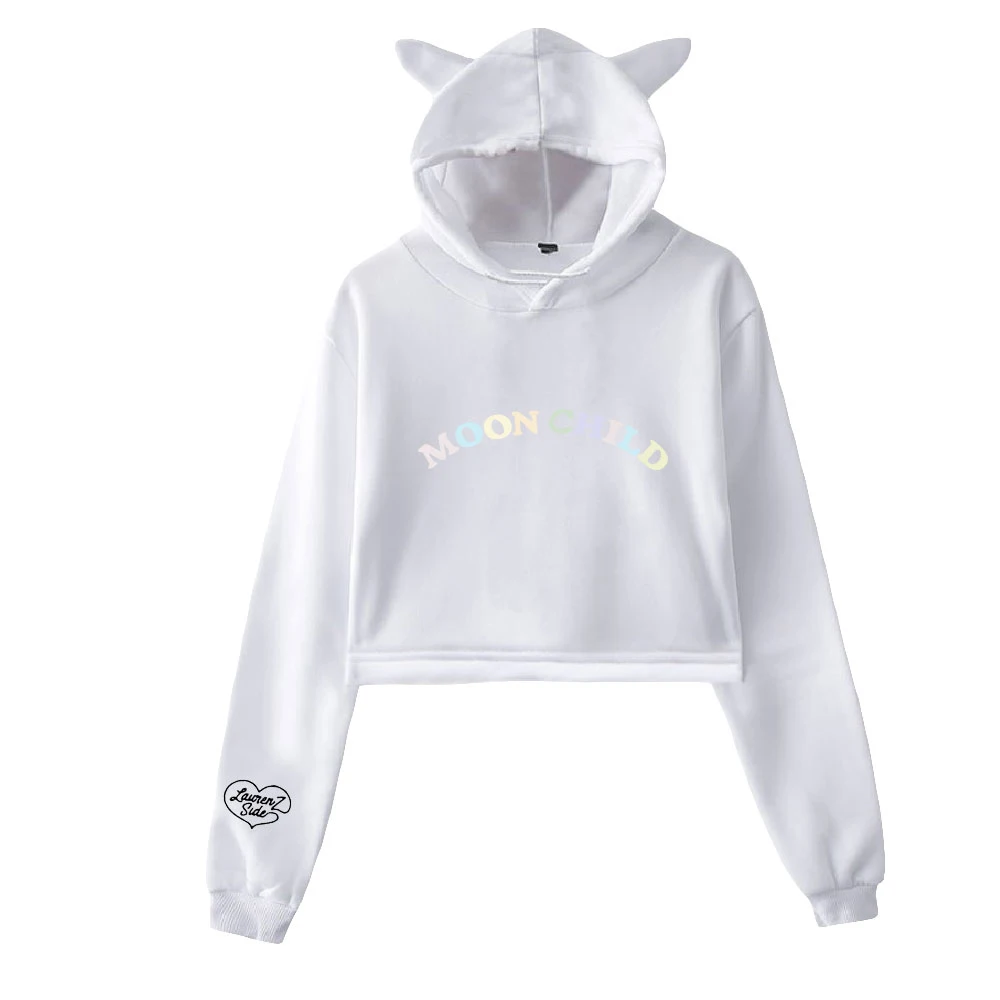 BSLNXNMA LaurenzSide 2D print Cat Hoodies for Women summer trendy Hoodies Sweatshirt Sexy cat hooded