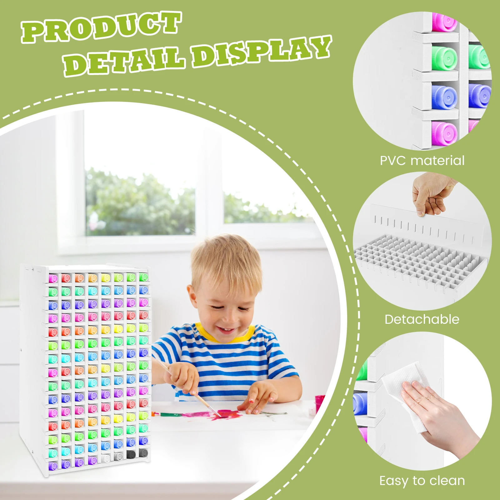 PVC Marker Storage Rack Organizer for Desk