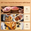 Mini Dutch Pancake Maker, 110V Muffin Waffle Maker, Hotcakes Machine, Non-stick Dorayaki Maker, Poffertjes Pan, Maquina Para Min 6