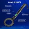 Metal Detector Handheld Alarm High Sensitivity Scanner Metal Detector Tool Security Metal Detector Treasure Gold Digger DM3005A 4