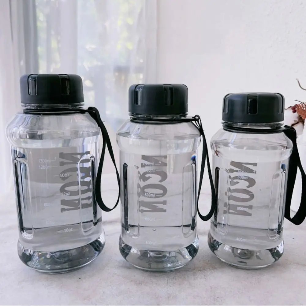 850/1100/1300ml Clear Water Bottle Portable Leakproof Large Capacity Travel Kettle Lightweight Water Jugs 2