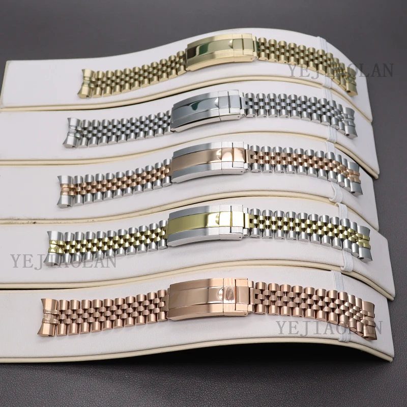 Cinturino Per Orologio Da 20Mm Fibbia Pieghevole Di Sicurezza Parti Per Cinturino Da Uomo Cinturino Da Polso Per Air King Oyster Perpetual Gmt-Master 