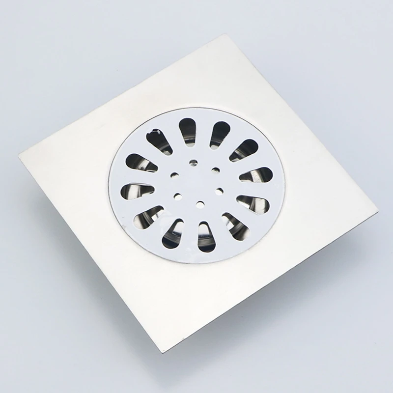 15 ซม.ท่อระบายน้ำชั้นสแตนเลสห้องน้ำฝักบัวท่อระบายน้ำเสีย Bath Ktichen Anti-กลิ่นท่อระบายน้ำชั้นกรอง 1