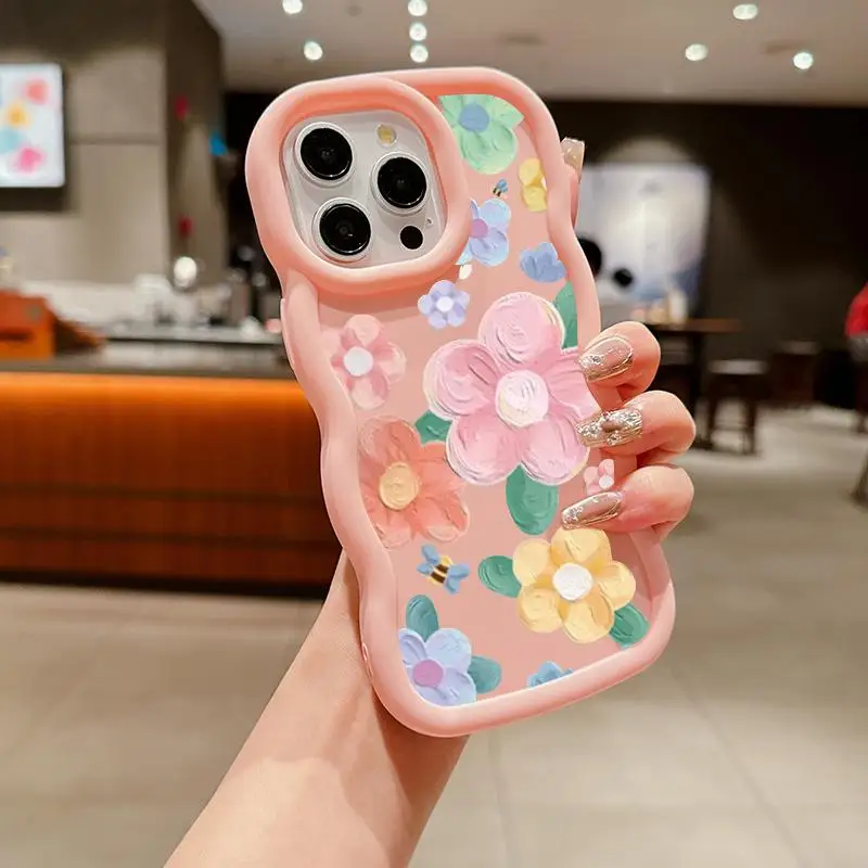 Floral Bracelet Chain Wave TPU Phone Case Cover